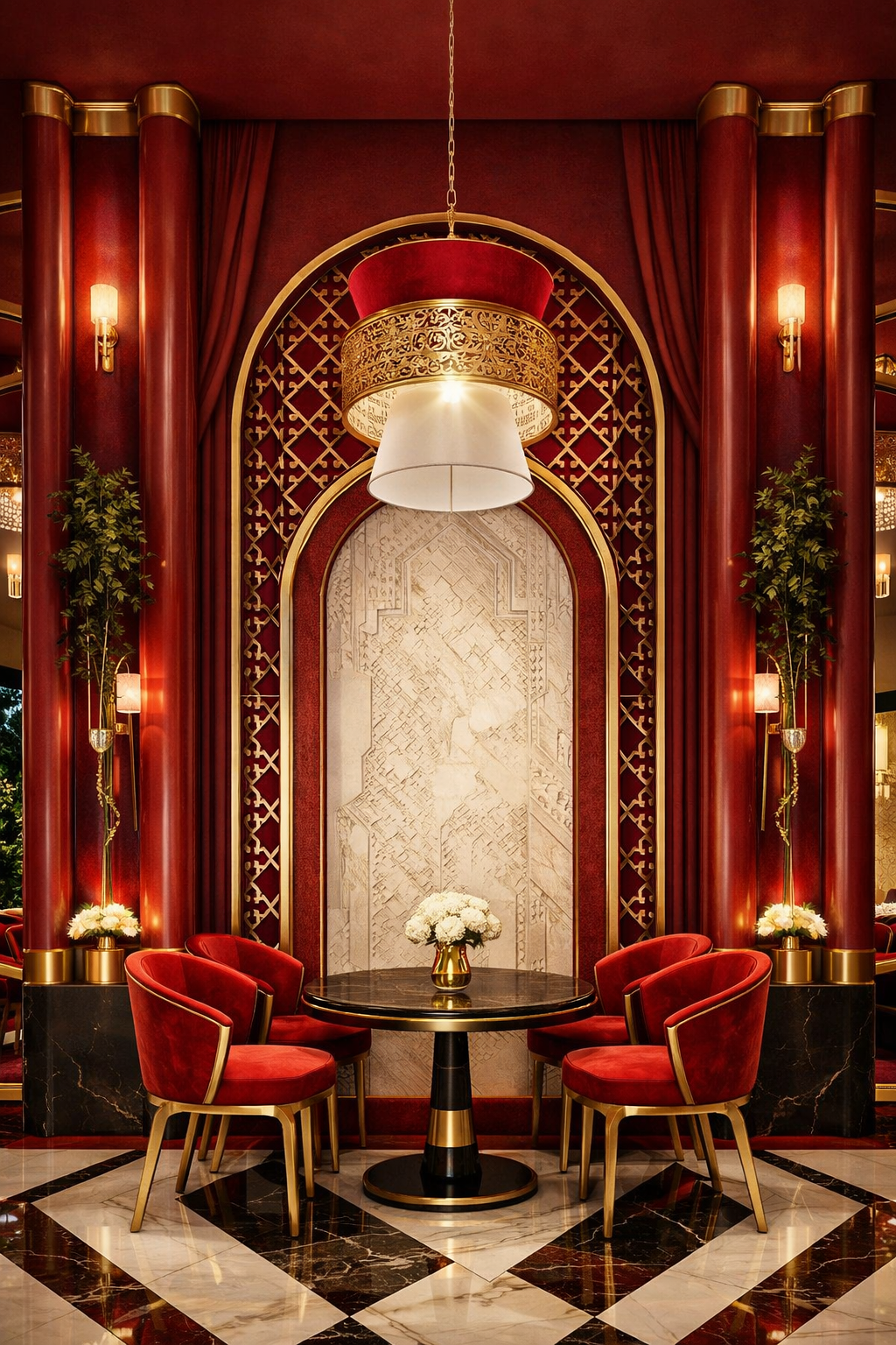 Restaurant interior design by Studio013