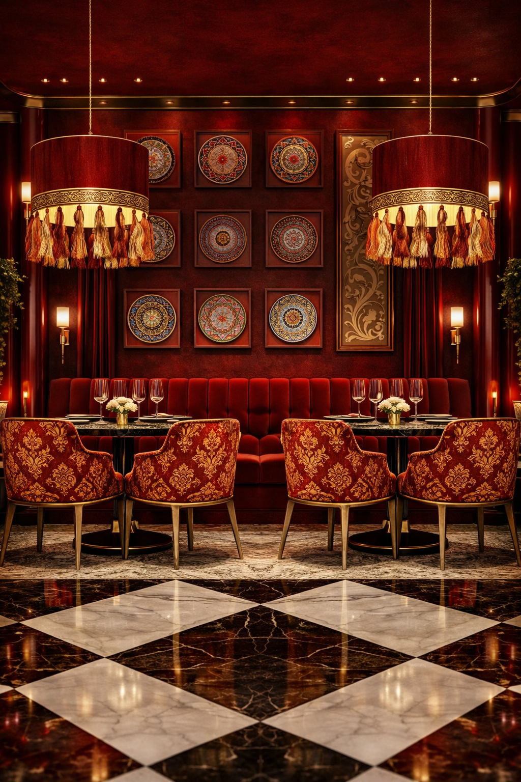 Restaurant interior design by Studio013
