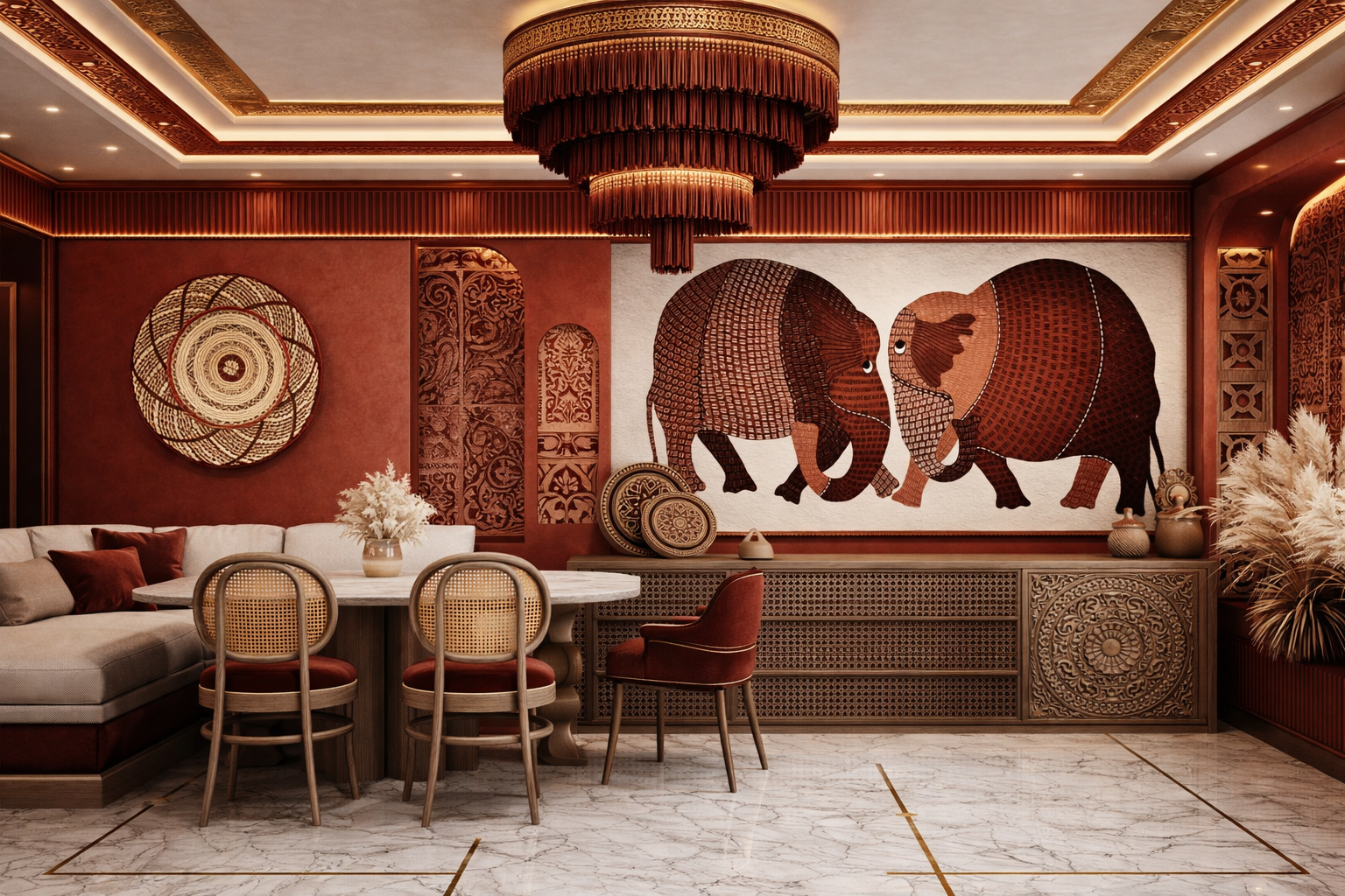 Restaurant interior design by Studio013